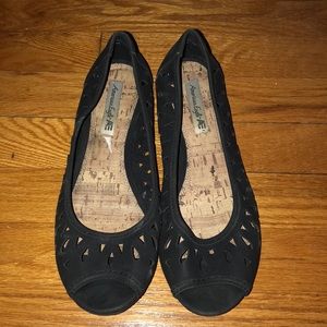 American Eagle Open Toe Flats